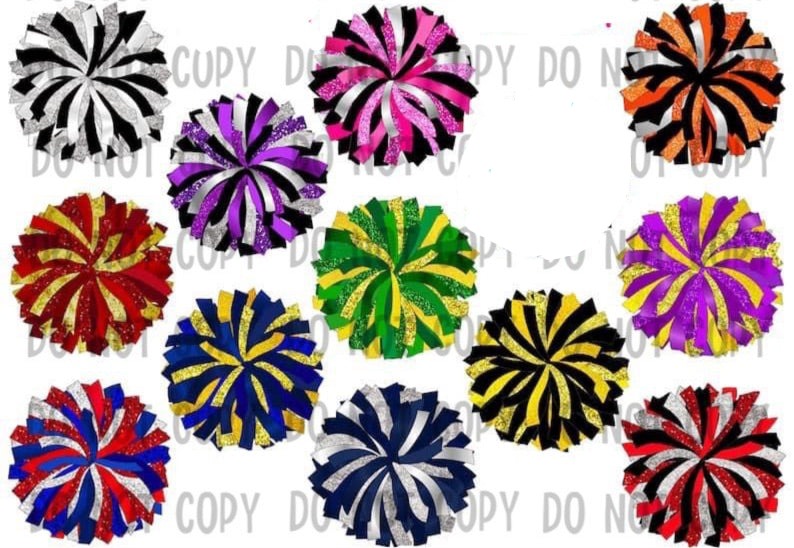 Pom Pom Temporary Tattoos - Sheet of 35